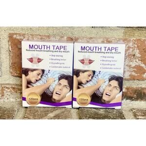 Lot Of 2 Mouth Tape, Stop Snoring, Improve Breathing, (120pcs X2=240 total)